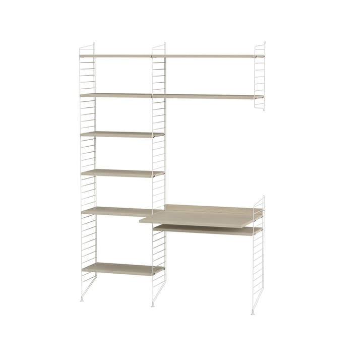 Stringhylla kontor ask & vit - Kombination G - undefined - String