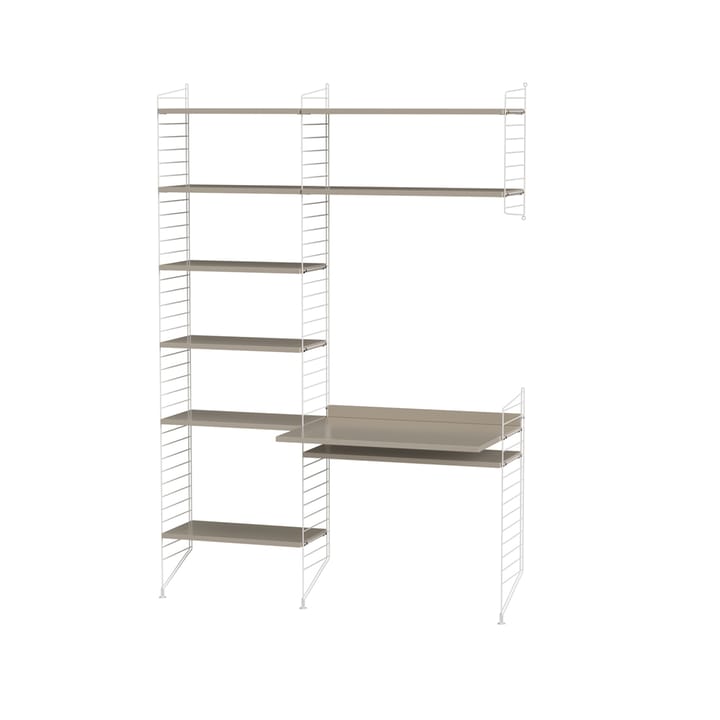 Stringhylla kontor beige & vit - Kombination G - undefined - String