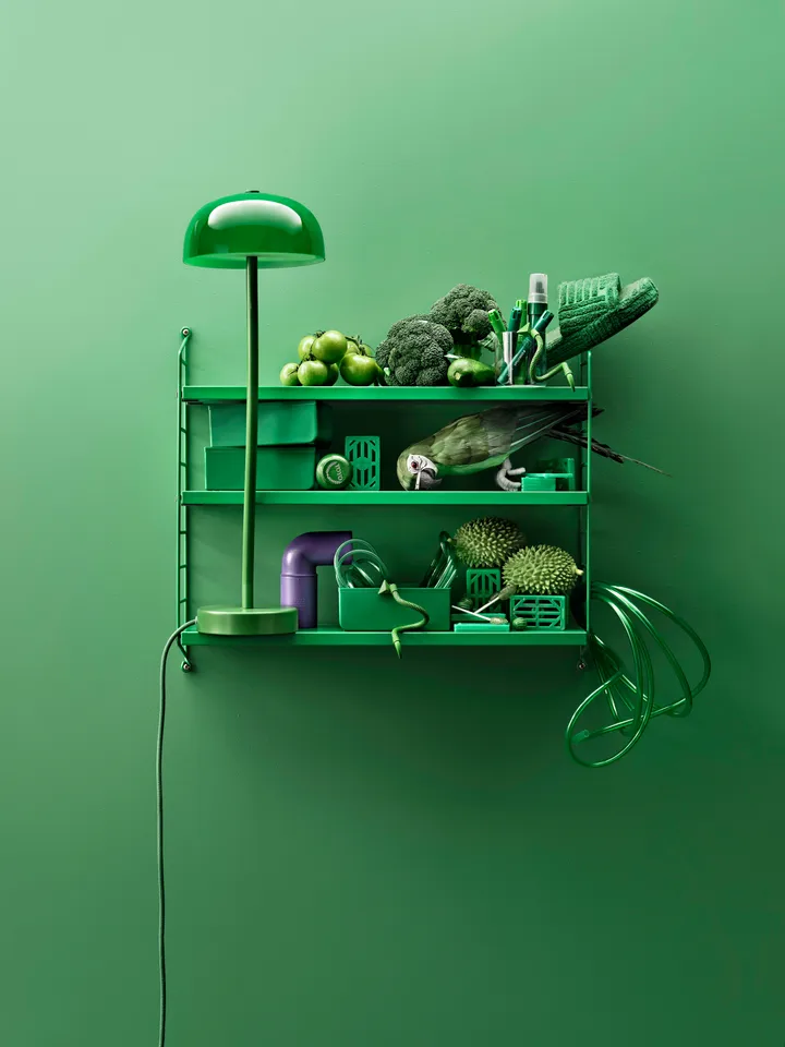 Köp Stringhylla Pocket grön från String | Svenssons.se