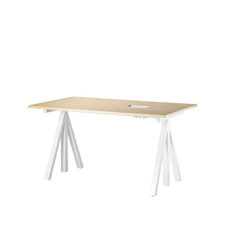 Stringhylla skrivbord - ask & vit - undefined - String