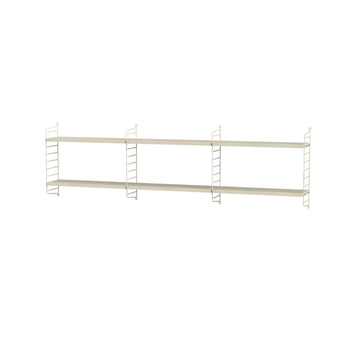 Stringhylla sovrum ask & beige - Kombination E - String