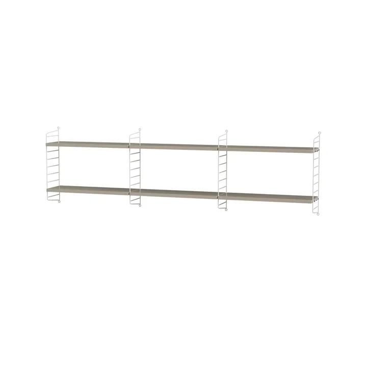 Stringhylla sovrum beige & vit - Kombination E - String
