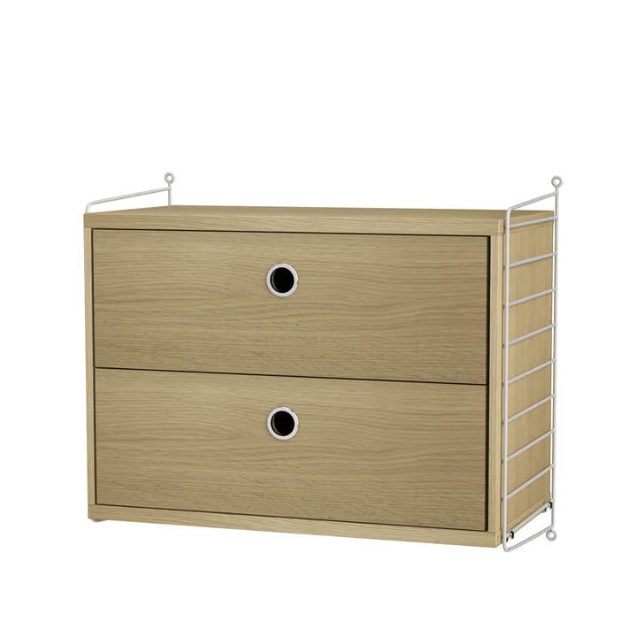 Köp Stringhylla sovrum ek & grå - Kombination A från String | Svenssons.se