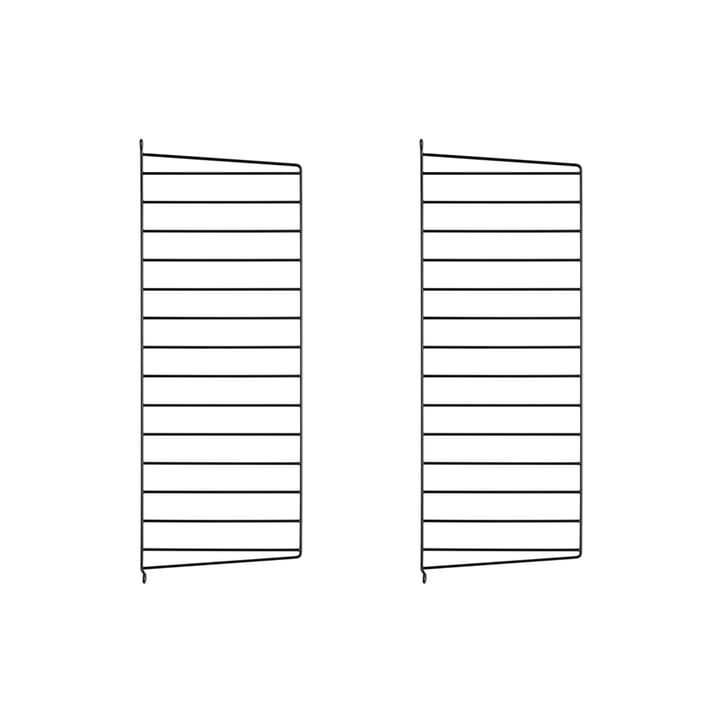 Stringhylla väggavel - svart, 75x30 cm, 2-pack - String