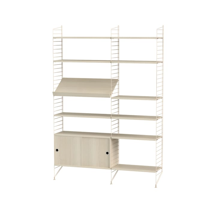 Stringhylla vardagsrum ask & beige - Kombination H - undefined - String
