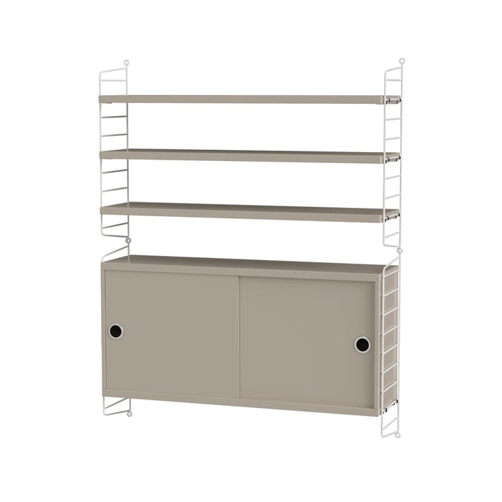 Stringhylla vardagsrum beige & vit - Kombination I - undefined - String