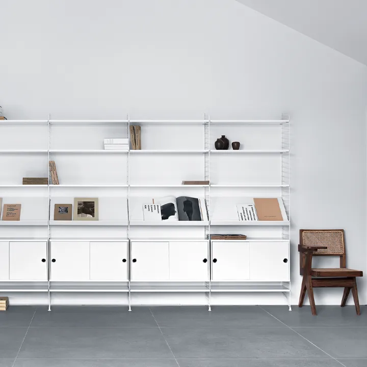 Köp Stringhylla vardagsrum vit - Kombination G från String | Svenssons.se