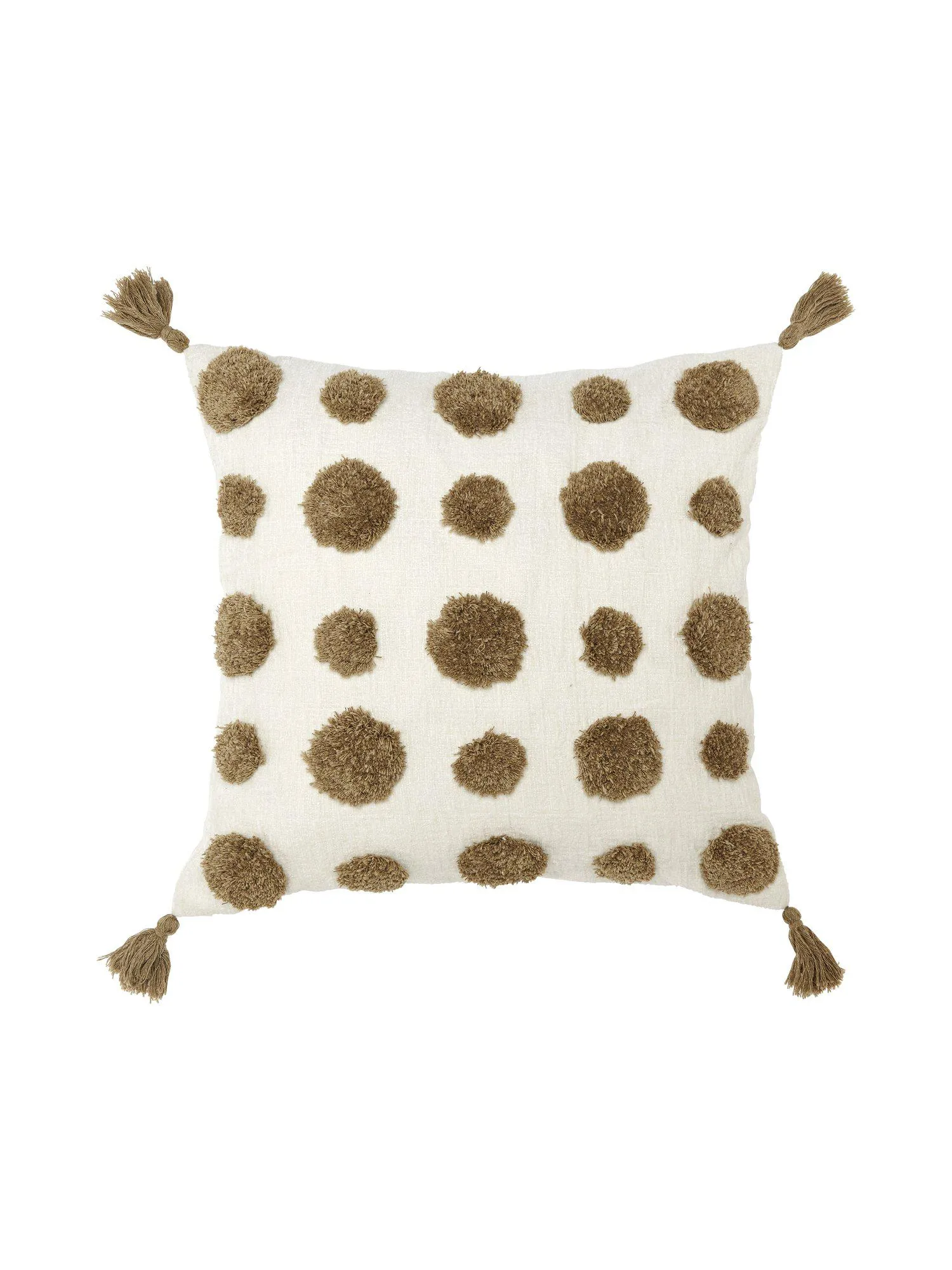 Pom kuddfodral 45x45 cm, Mocca Svanefors