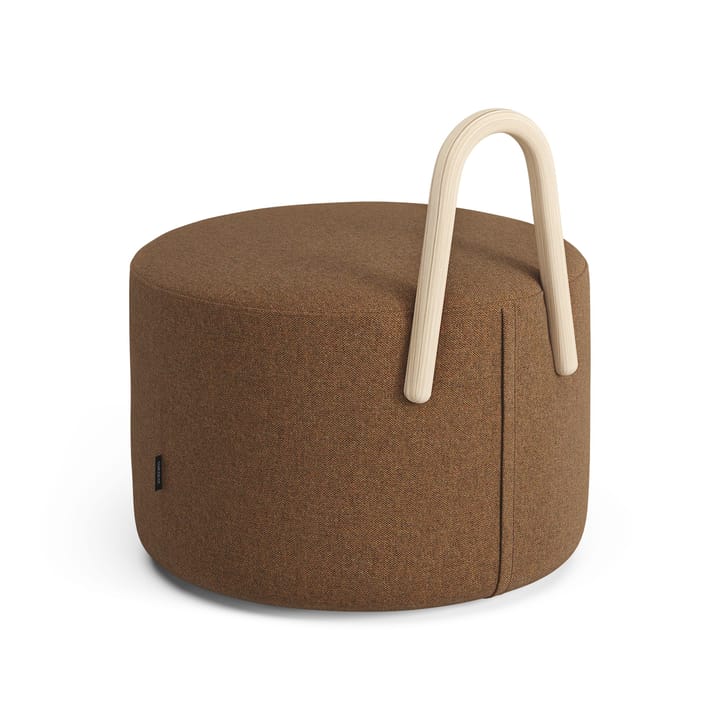 Amstelle puff mellan med hjul ask naturlack, Main Line Flax 15 Swedese