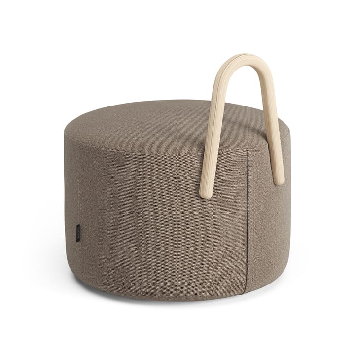 Amstelle puff mellan med hjul ask naturlack, Main Line Flax 23 Swedese