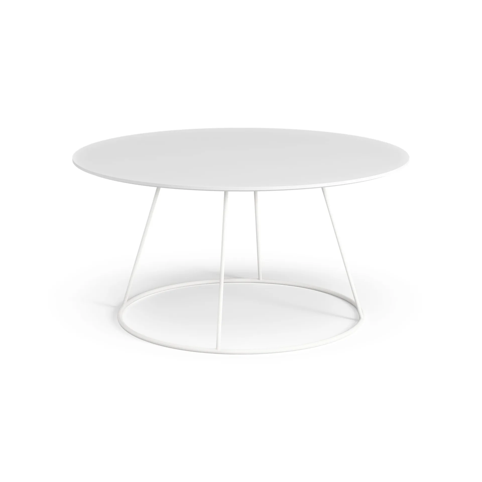 Breeze bord slät skiva Ø80 cm, Vit Swedese