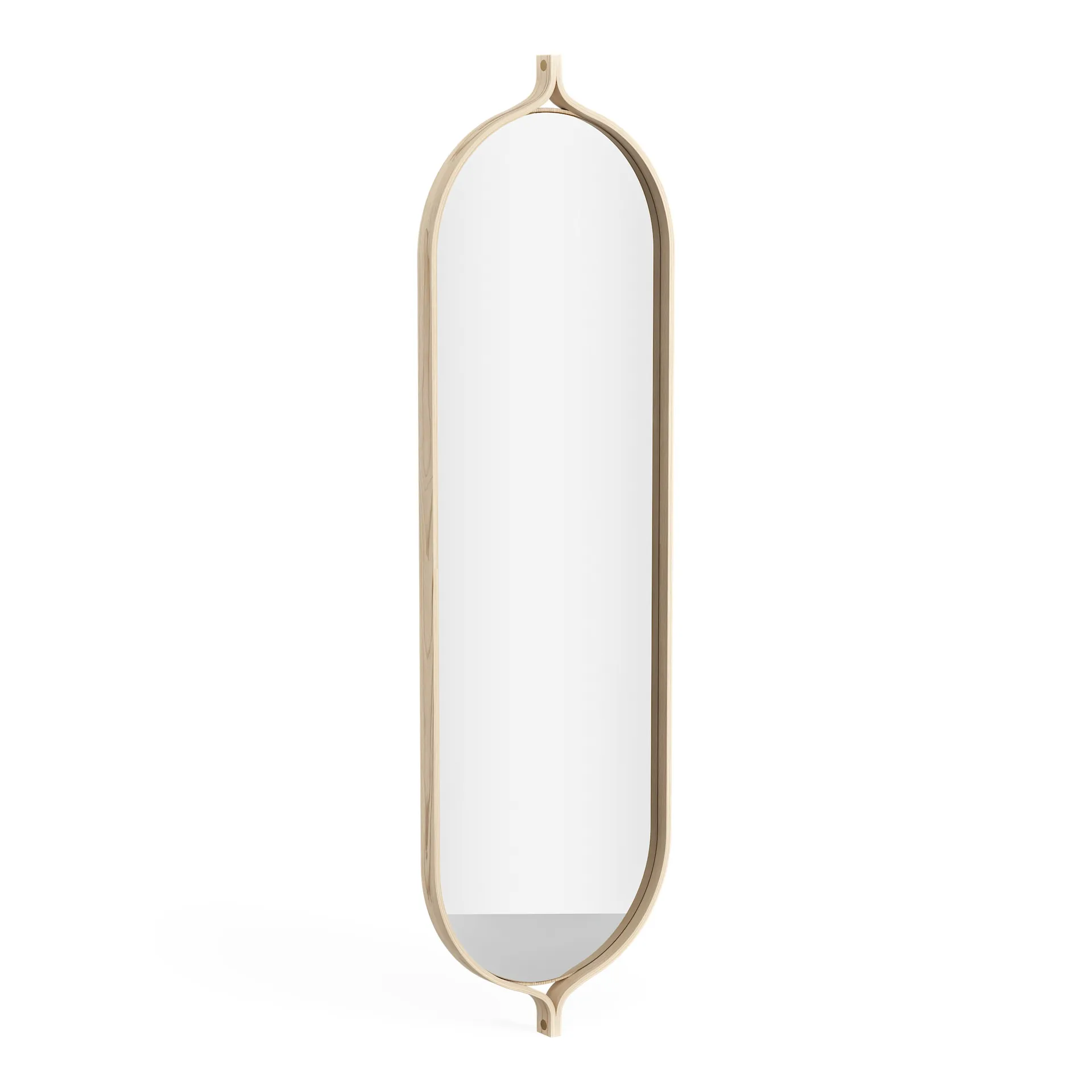 Comma Oblong spegel 135 cm, Ask lackad Swedese