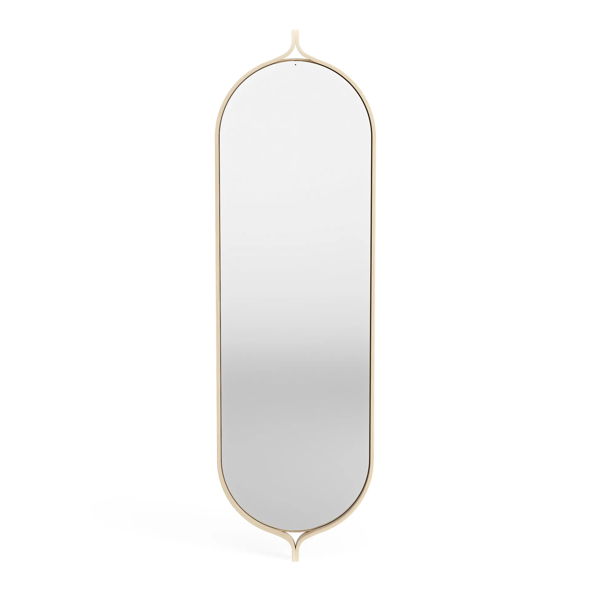 Comma Oblong spegel 135 cm, Ask lackad Swedese