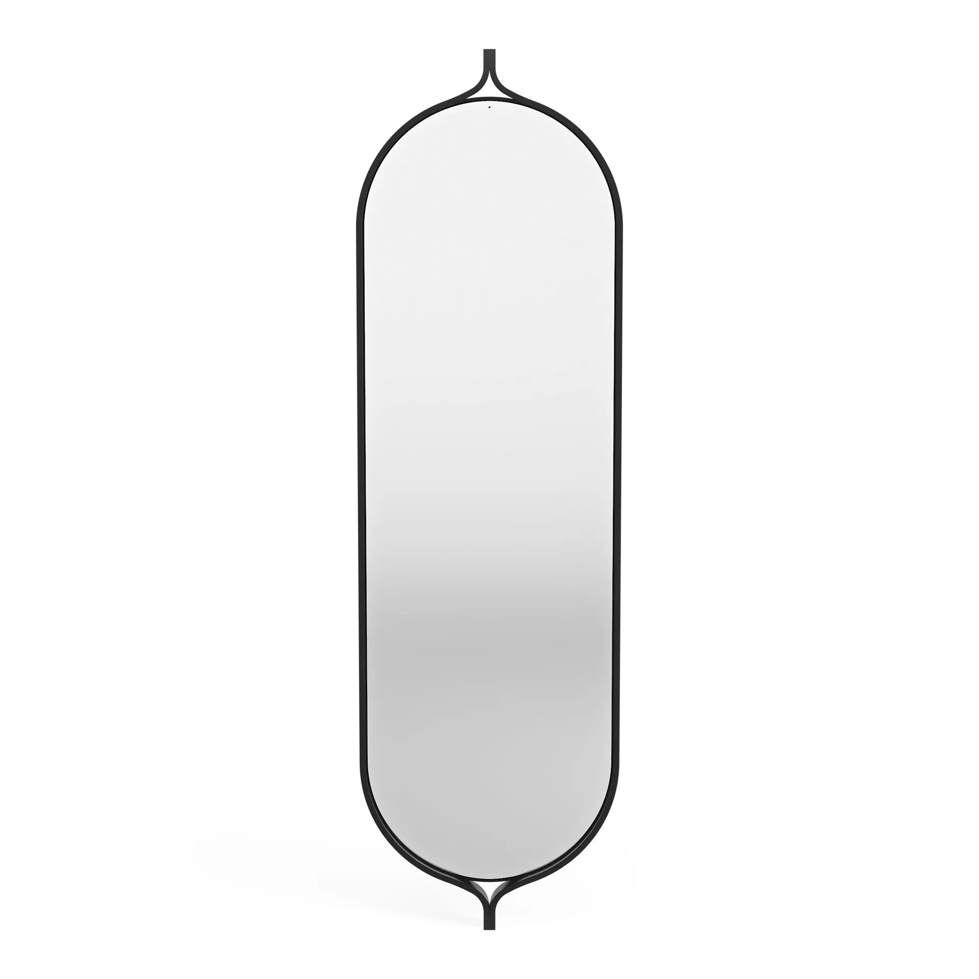 Comma Oblong spegel 135 cm, Ask svartbetsad Swedese