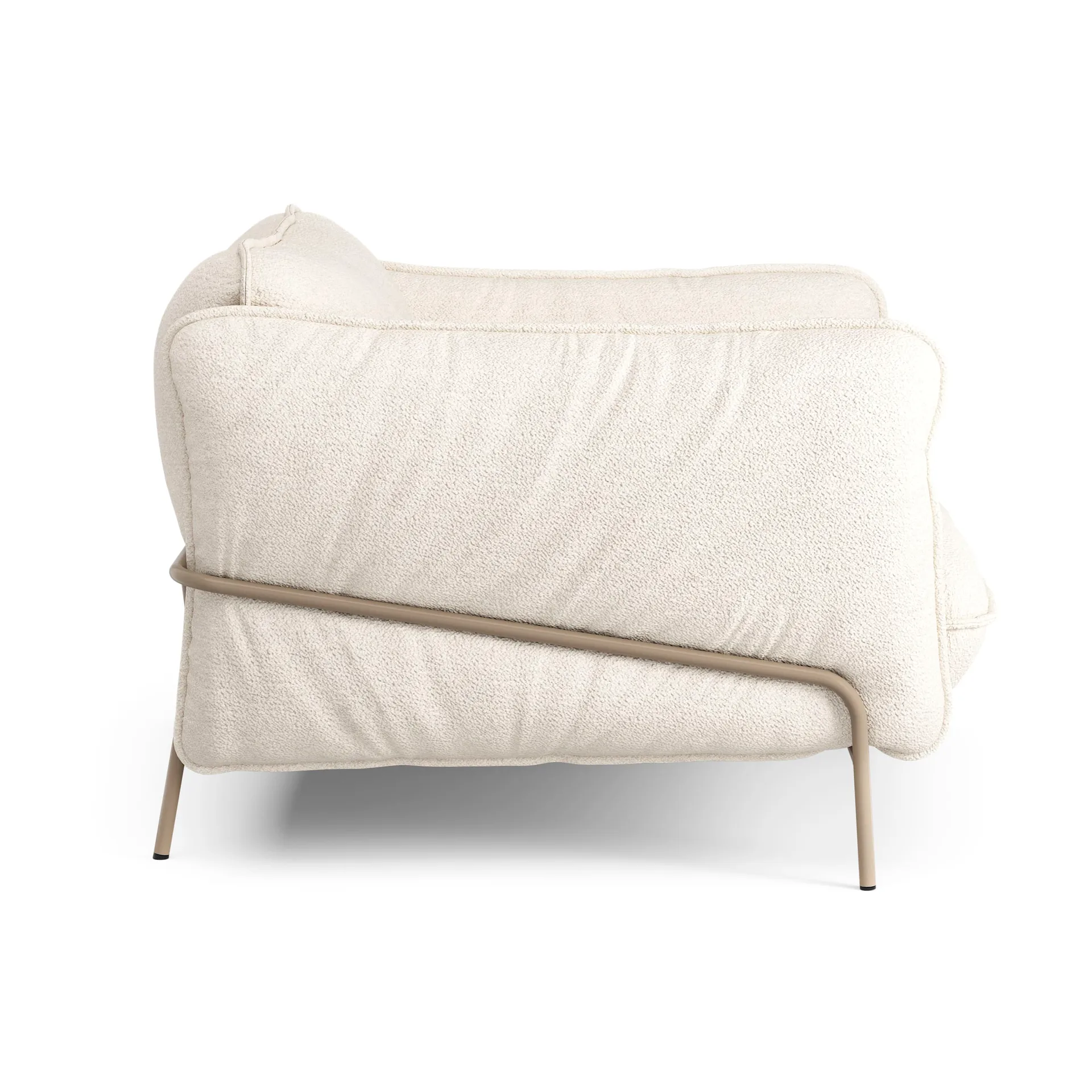 Continental fåtölj, Barnum 01 Off white-nutmeg Swedese