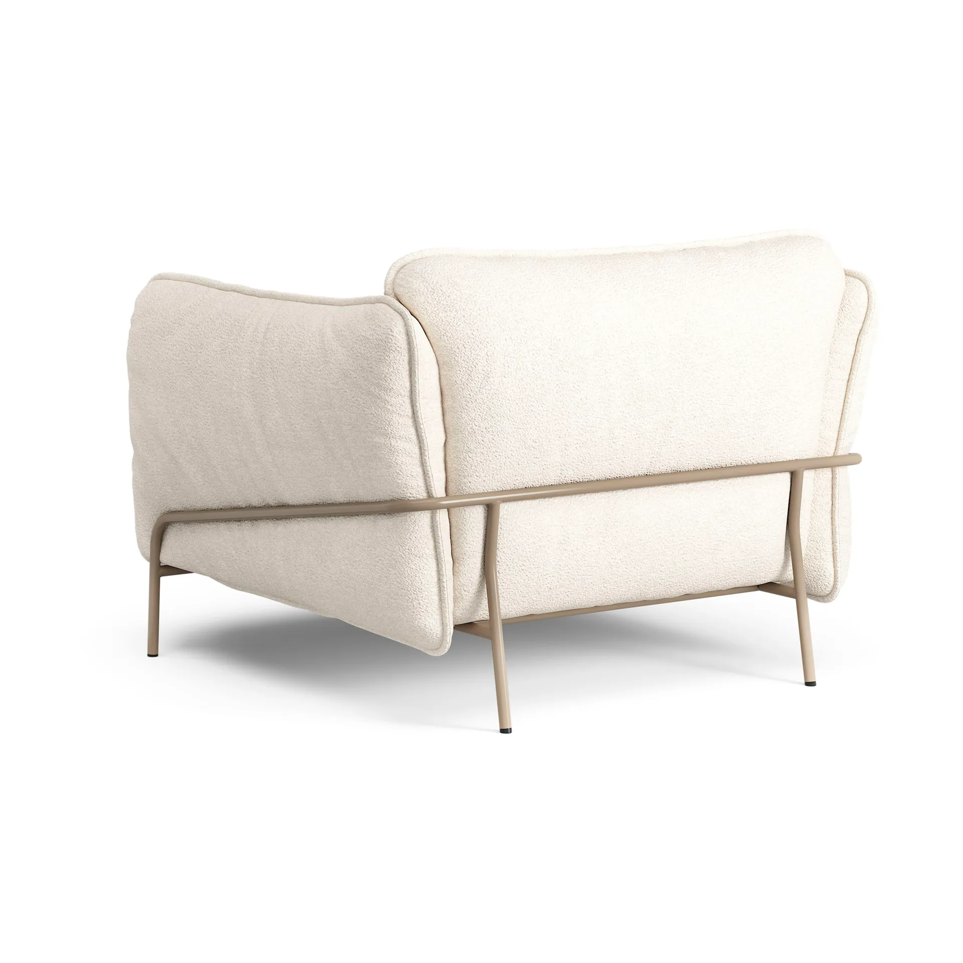 Continental fåtölj, Barnum 01 Off white-nutmeg Swedese