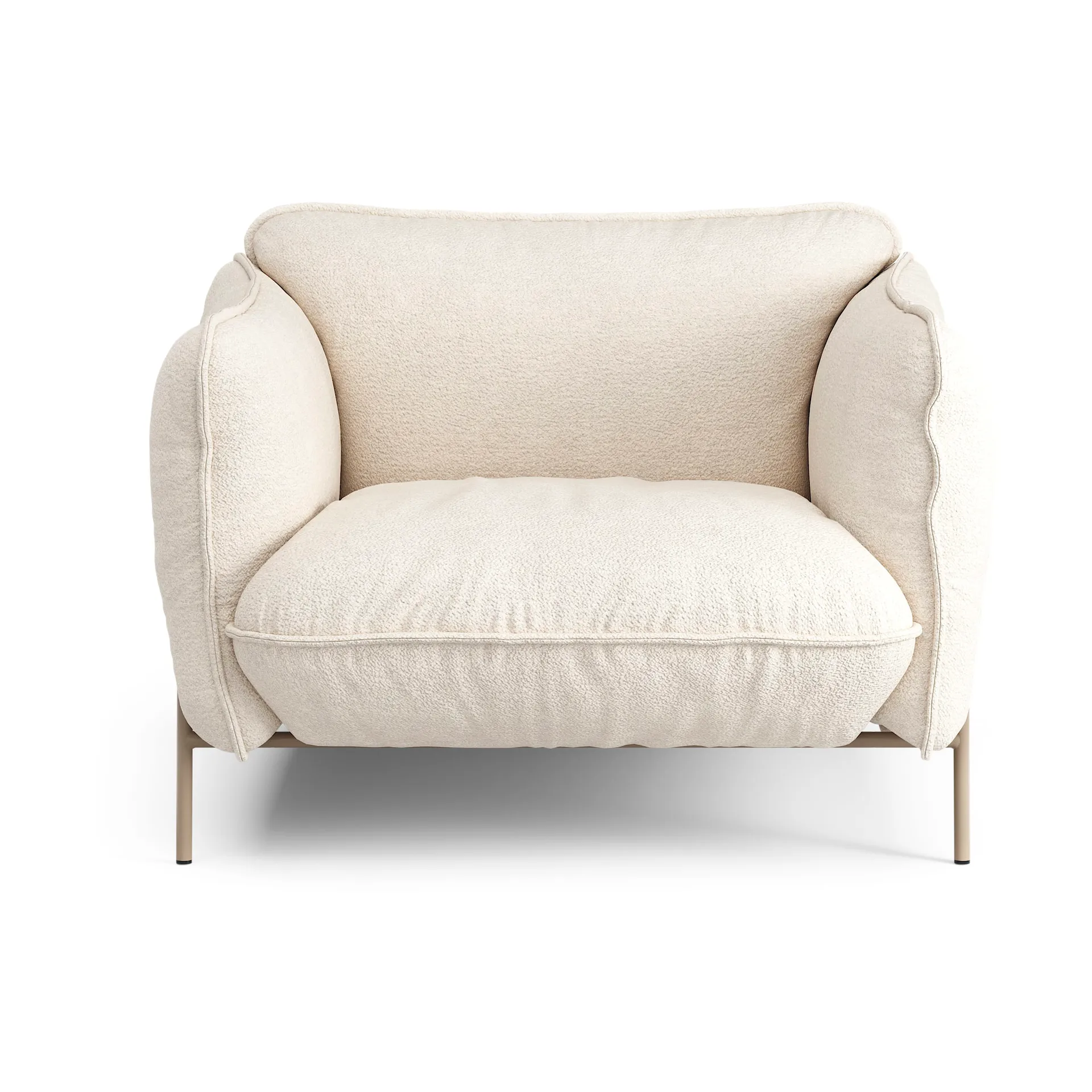 Continental fåtölj, Barnum 01 Off white-nutmeg Swedese