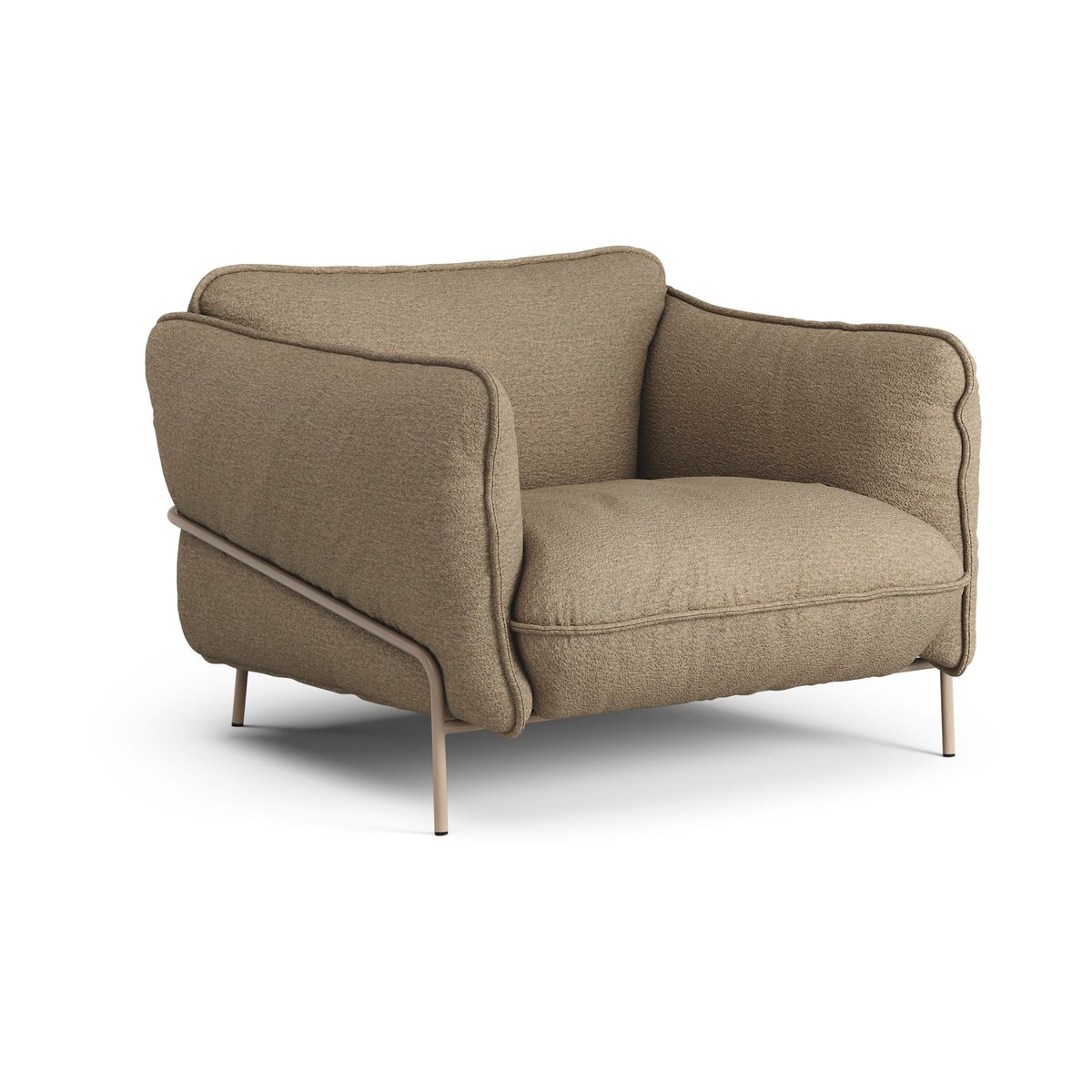 Swedese Continental fåtölj Barnum 04 Juta-nutmeg | Skandinavisk Design | Fåtöljer & Fotpallar | Beige