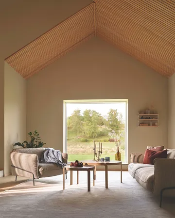 Continental fåtölj - Wave Cobblestone-nutmeg - Swedese