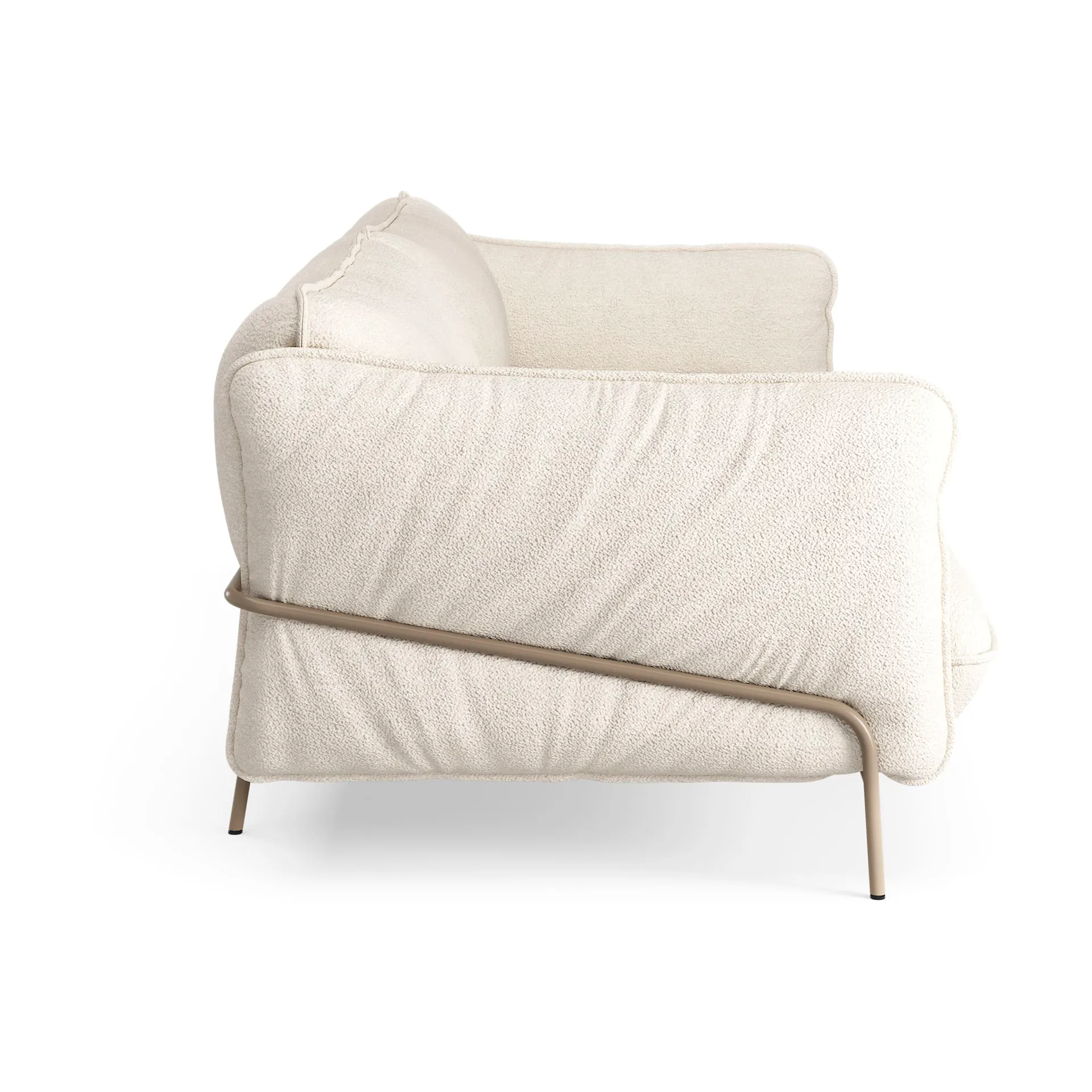 Continental soffa 3-sits 228 cm, Barnum 01 Off white-nutmeg Swedese