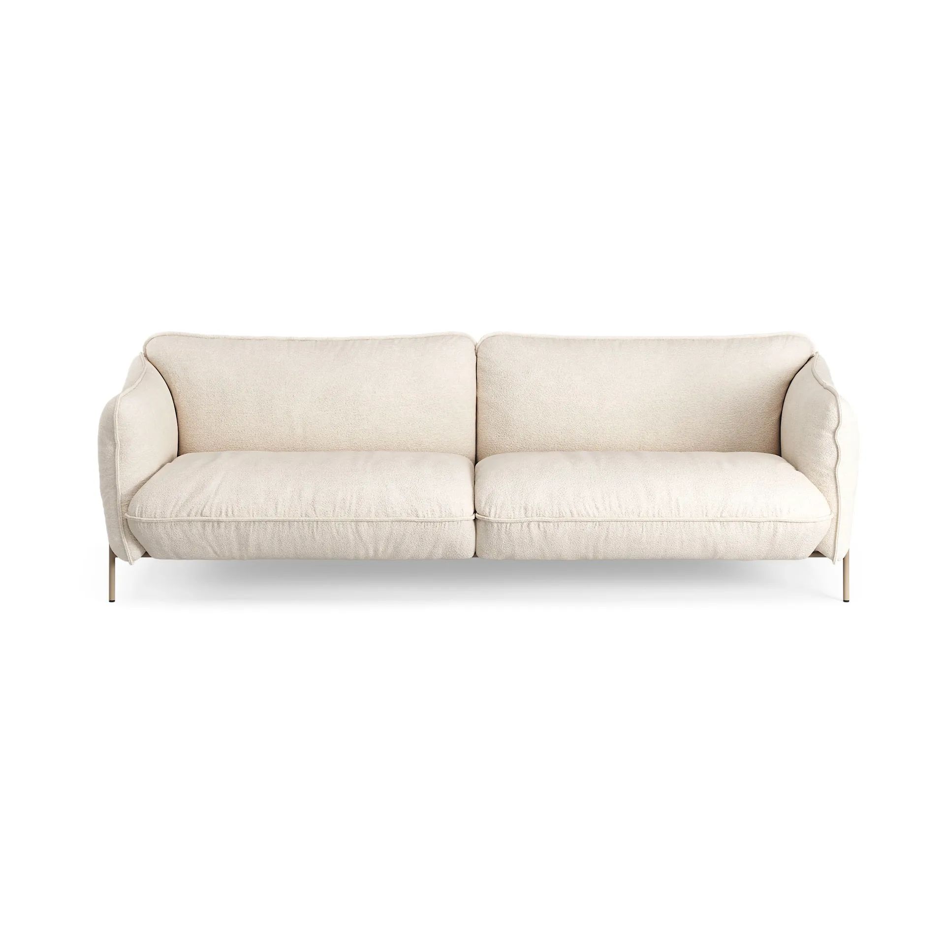 Continental soffa 3-sits 228 cm, Barnum 01 Off white-nutmeg Swedese