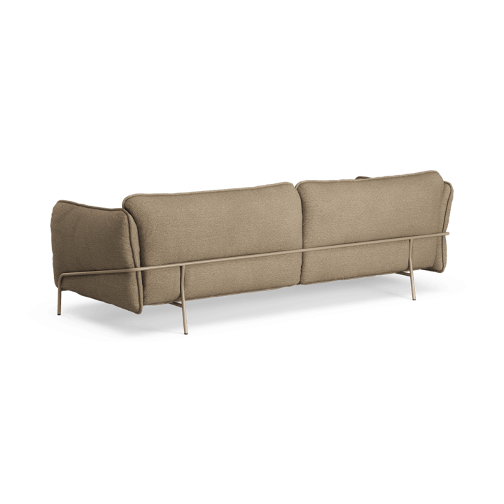 Continental soffa 3-sits 228 cm, Barnum 04 Juta-stålram nutmeg Swedese