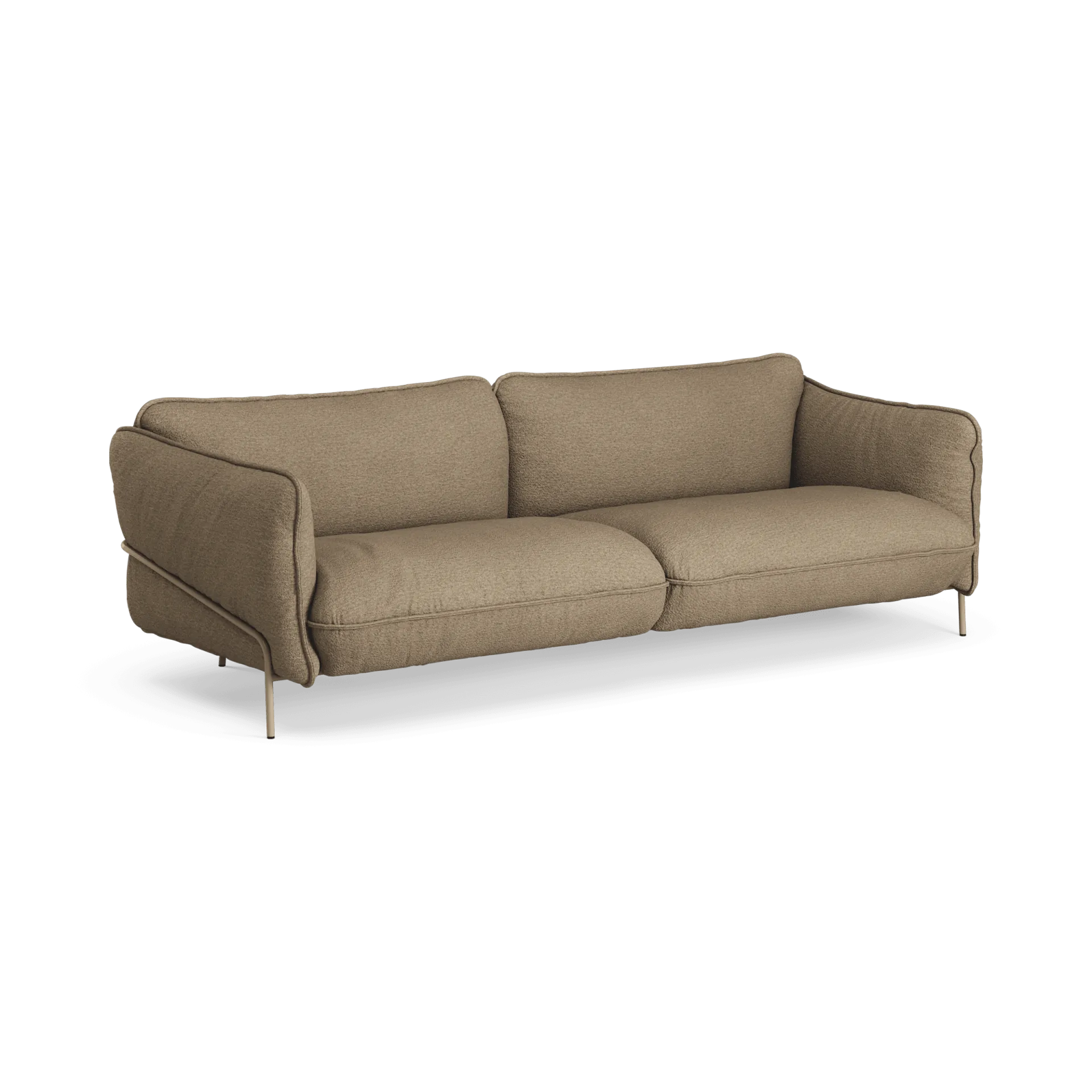 Continental soffa, Barnum 04 Juta-stålram nutmeg Swedese