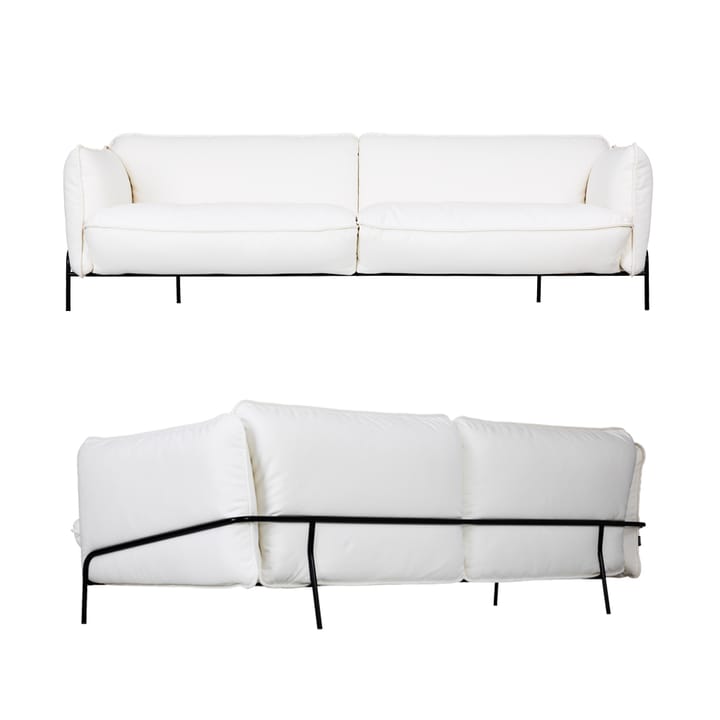 Continental soffa - divina md 713 ljusgrå-krom - Swedese
