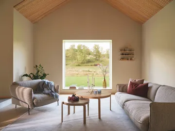 Continental soffa - Wave Cobblestone-kromat stål - Swedese