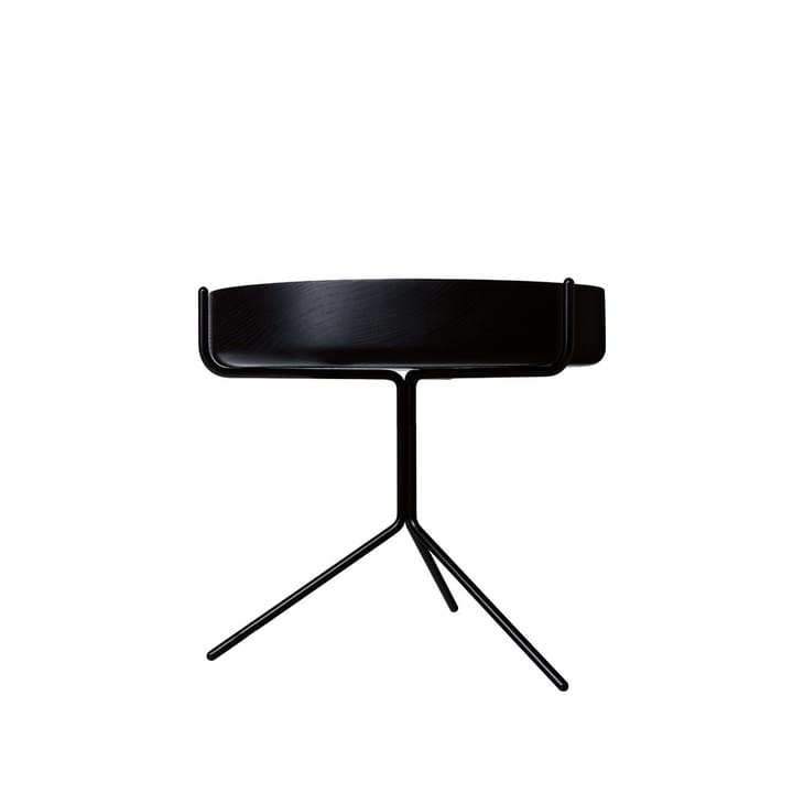 Drum bord - ask svart lasyr, h.36cm, svart stativ - Swedese