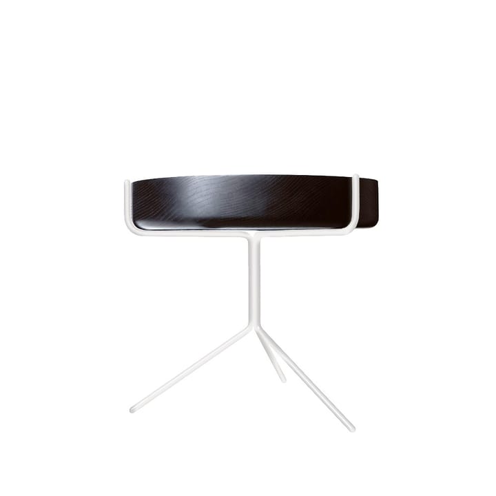 Drum bord - Svartlaserad-h.36cm-vitt stativ - Swedese