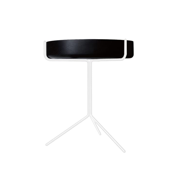 Drum bord - Svartlaserad-h.46cm-vitt stativ - Swedese