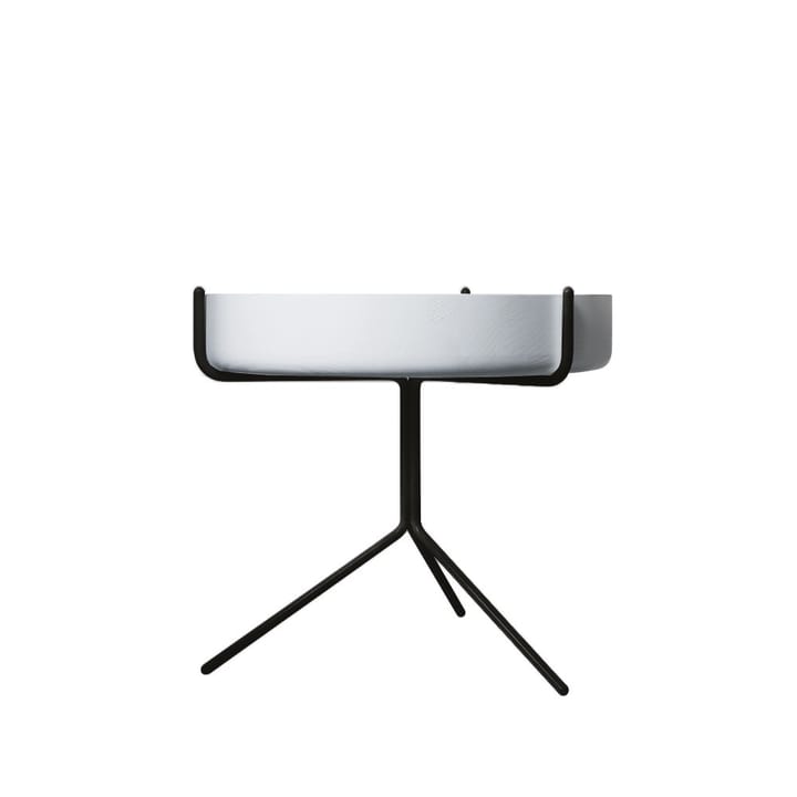 Drum bord - Vitlaserad-h.36cm-svart stativ - Swedese