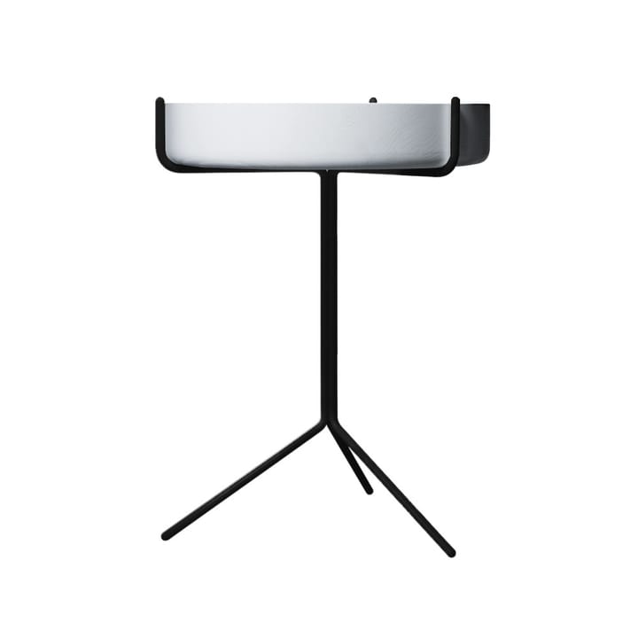 Drum bord - Vitlaserad-h.56cm-svart stativ - Swedese