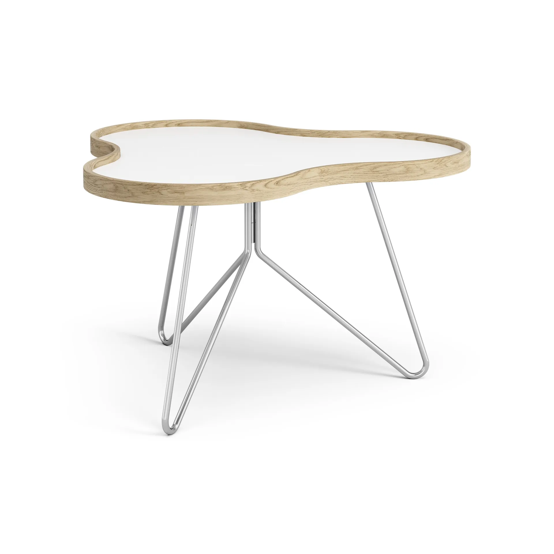 Flower bord 62x66 cm, H39 cm-vit-ek-krom Swedese