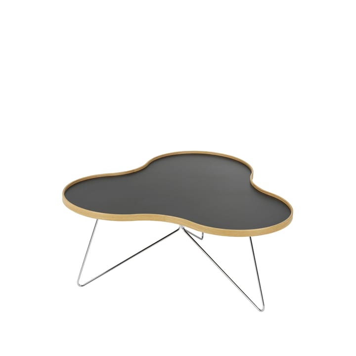 Flower mellan Bord - svart, 39cm, ekkant, kromstativ - Swedese