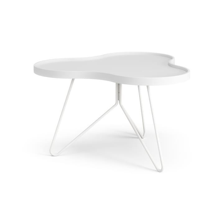 Flower mono bord 62x66 cm, H39 cm Ask vitlaserad Swedese