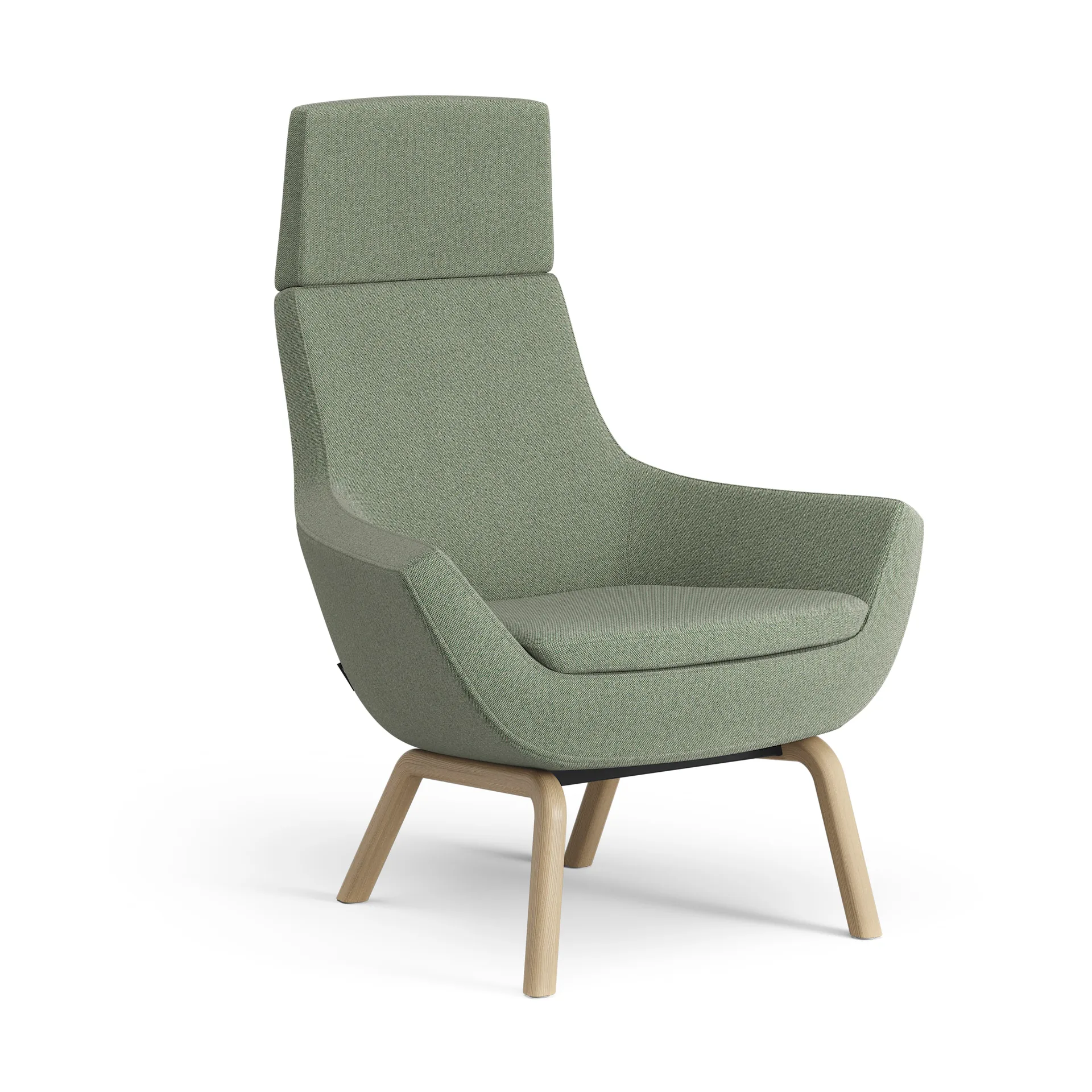 Happy fåtölj hög, MLF 09 Monument-ask ekbets Swedese