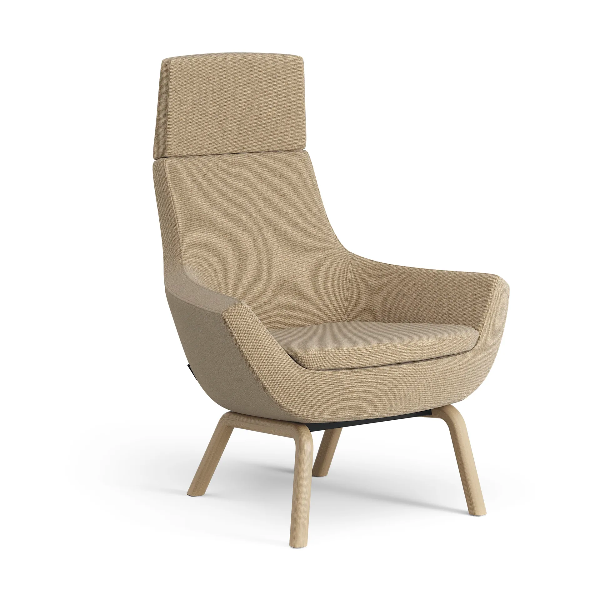 Happy fåtölj hög, MLF 12 Mordon-ask ekbets Swedese