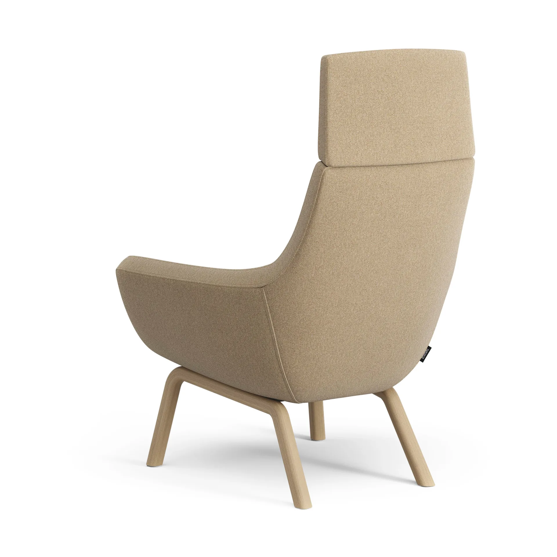 Happy fåtölj hög, MLF 12 Mordon-ask ekbets Swedese