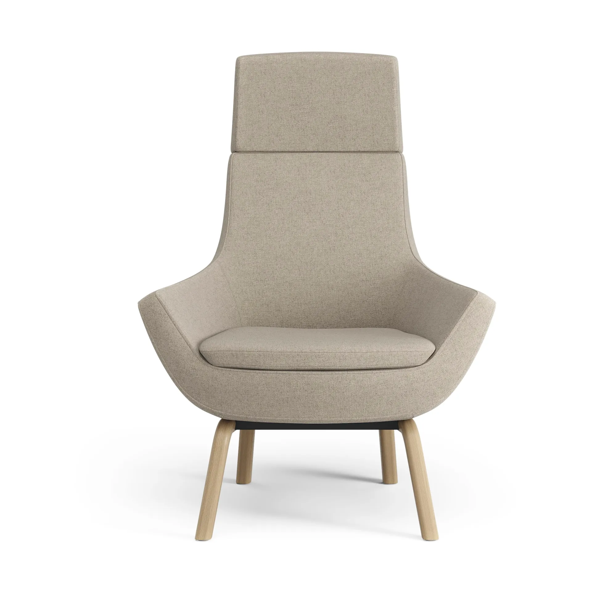 Happy fåtölj hög, MLF 20 Upminster-ask ekbets Swedese