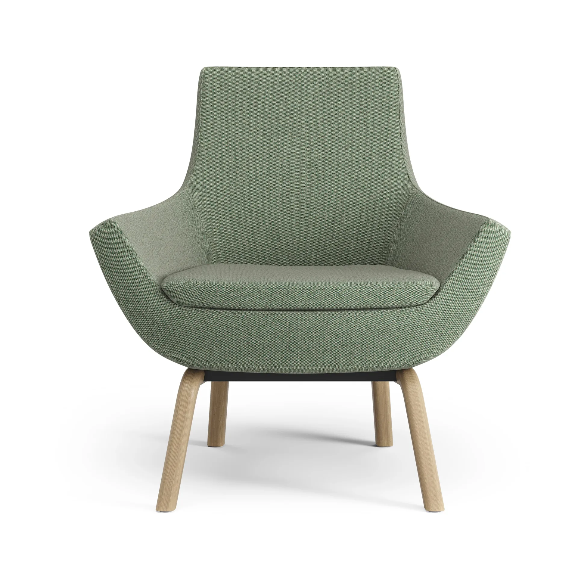 Happy fåtölj låg, MLF 09 Monument-ask naturlack Swedese