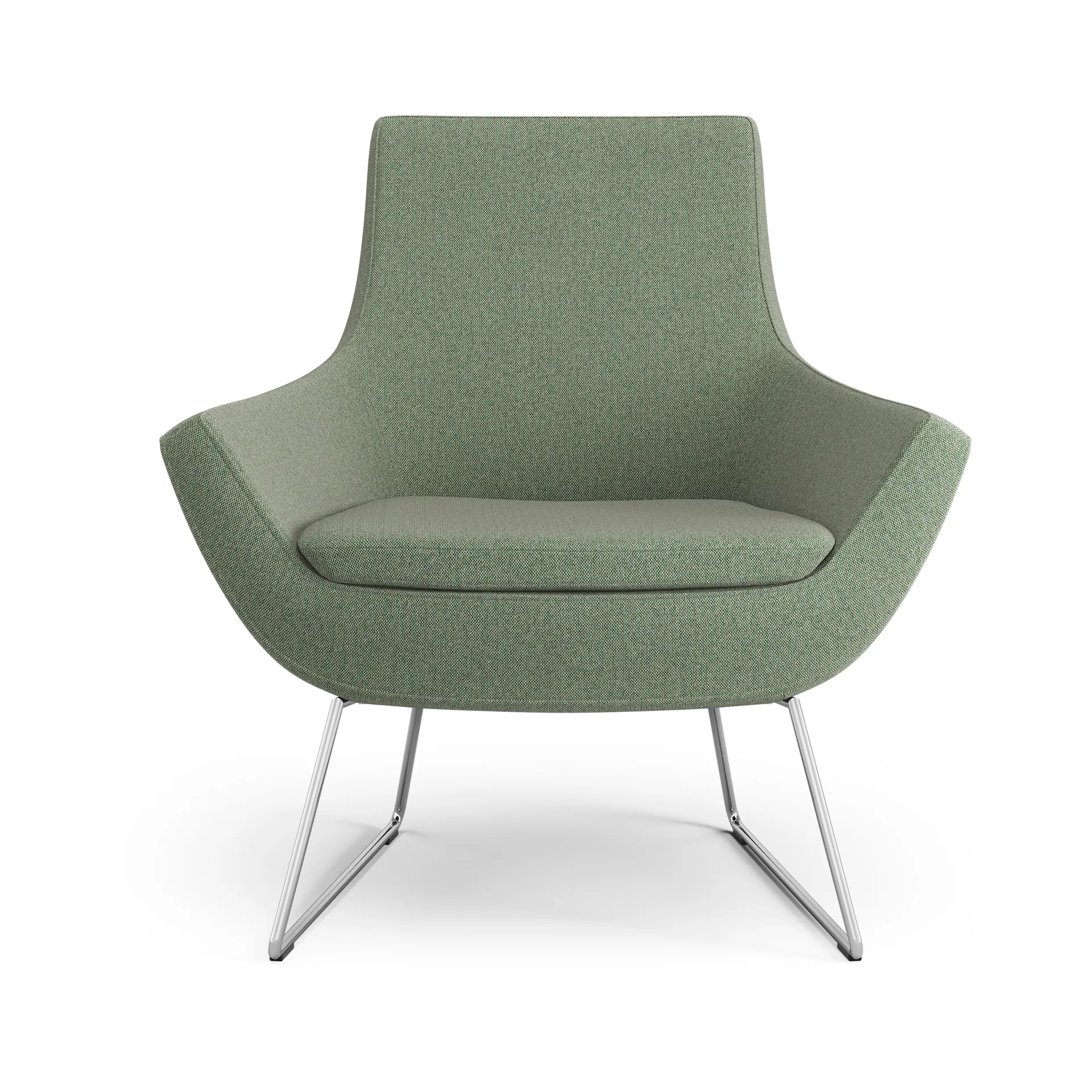 Happy fåtölj låg, MLF 09 Monument-krom Swedese