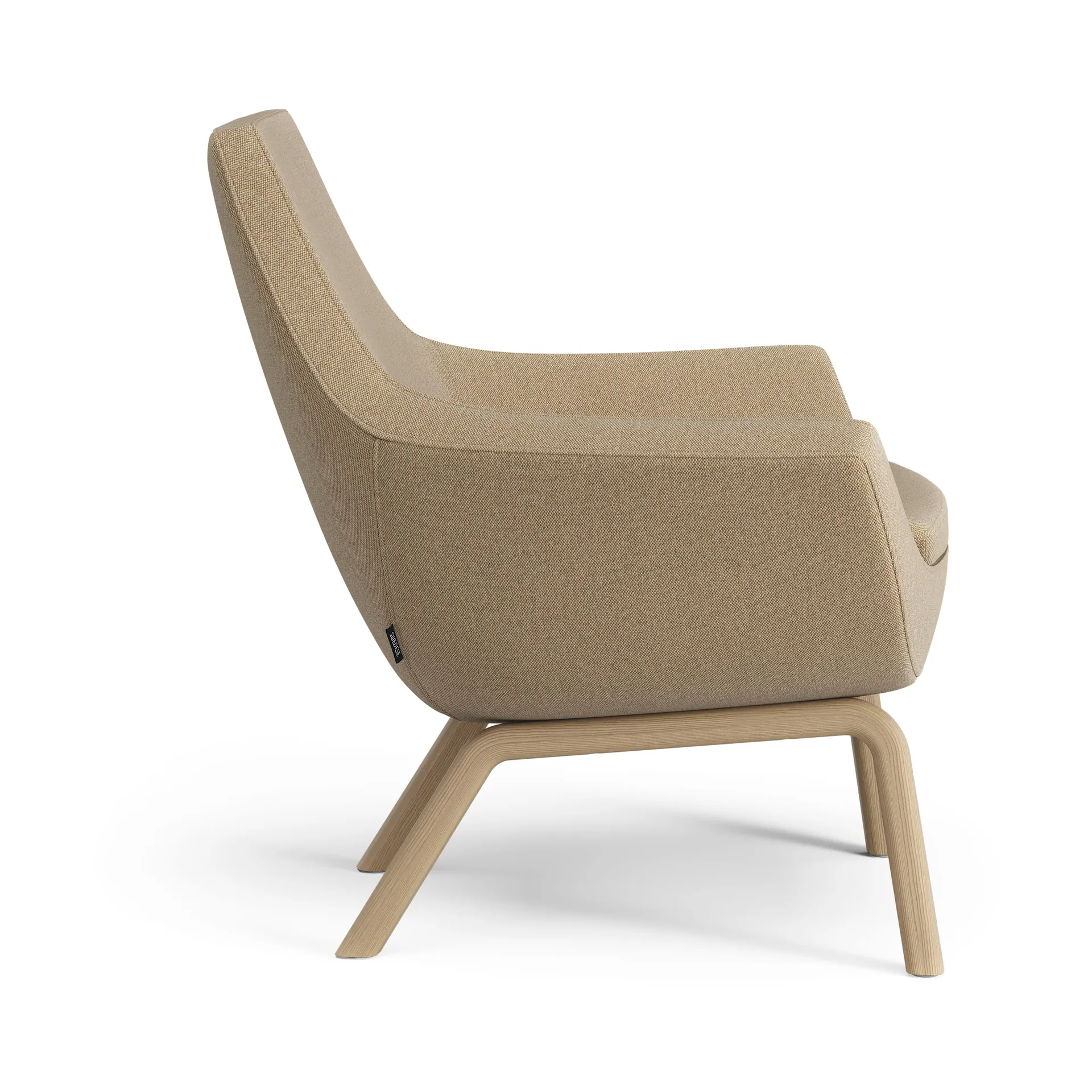 Happy fåtölj låg, MLF 12 Mordon-ask ekbets Swedese