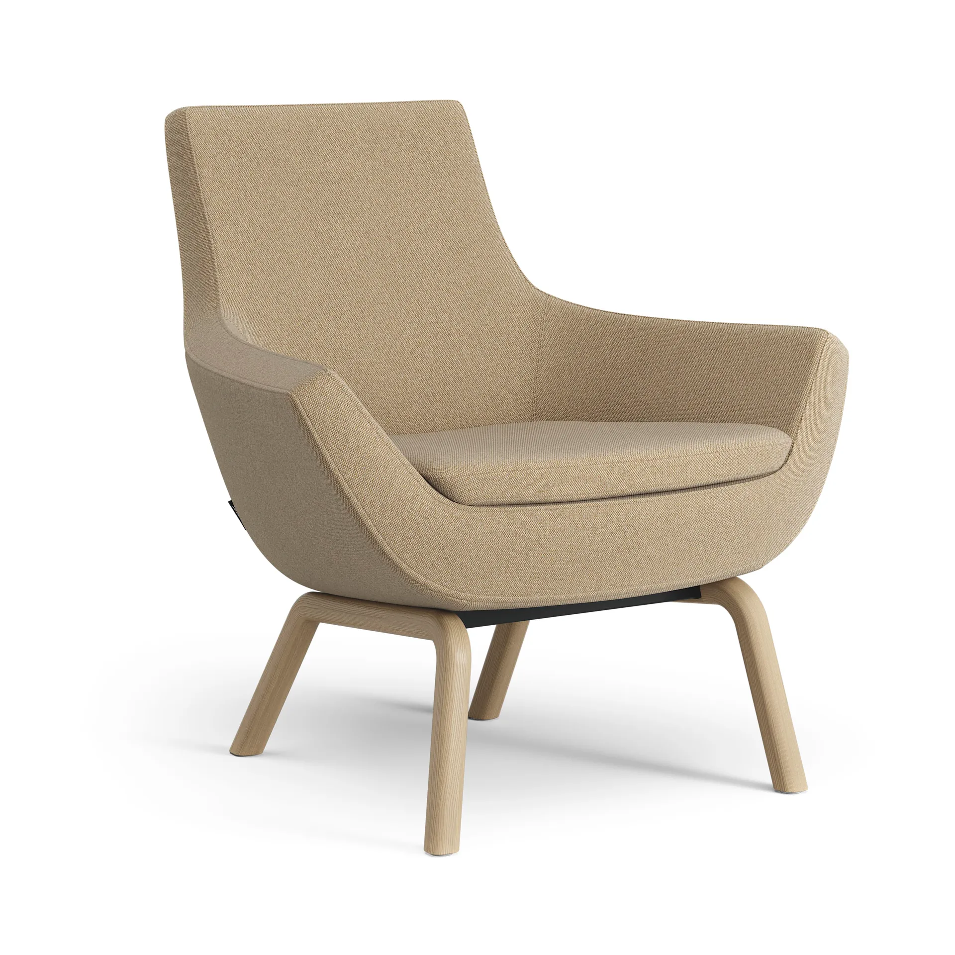 Happy fåtölj låg, MLF 12 Mordon-ask ekbets Swedese