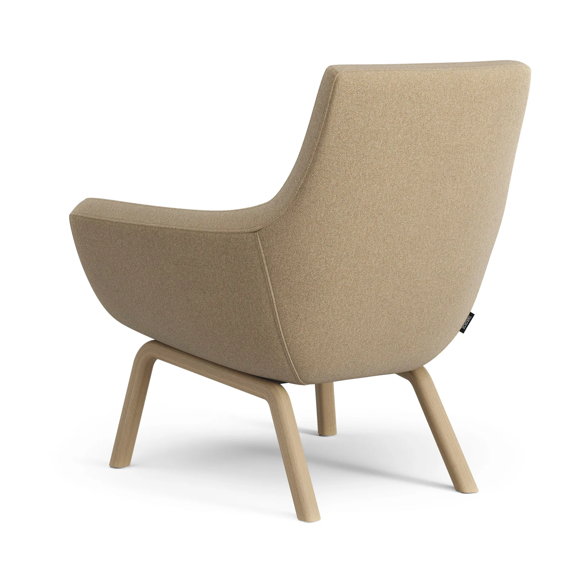 Happy fåtölj låg, MLF 12 Mordon-ask ekbets Swedese