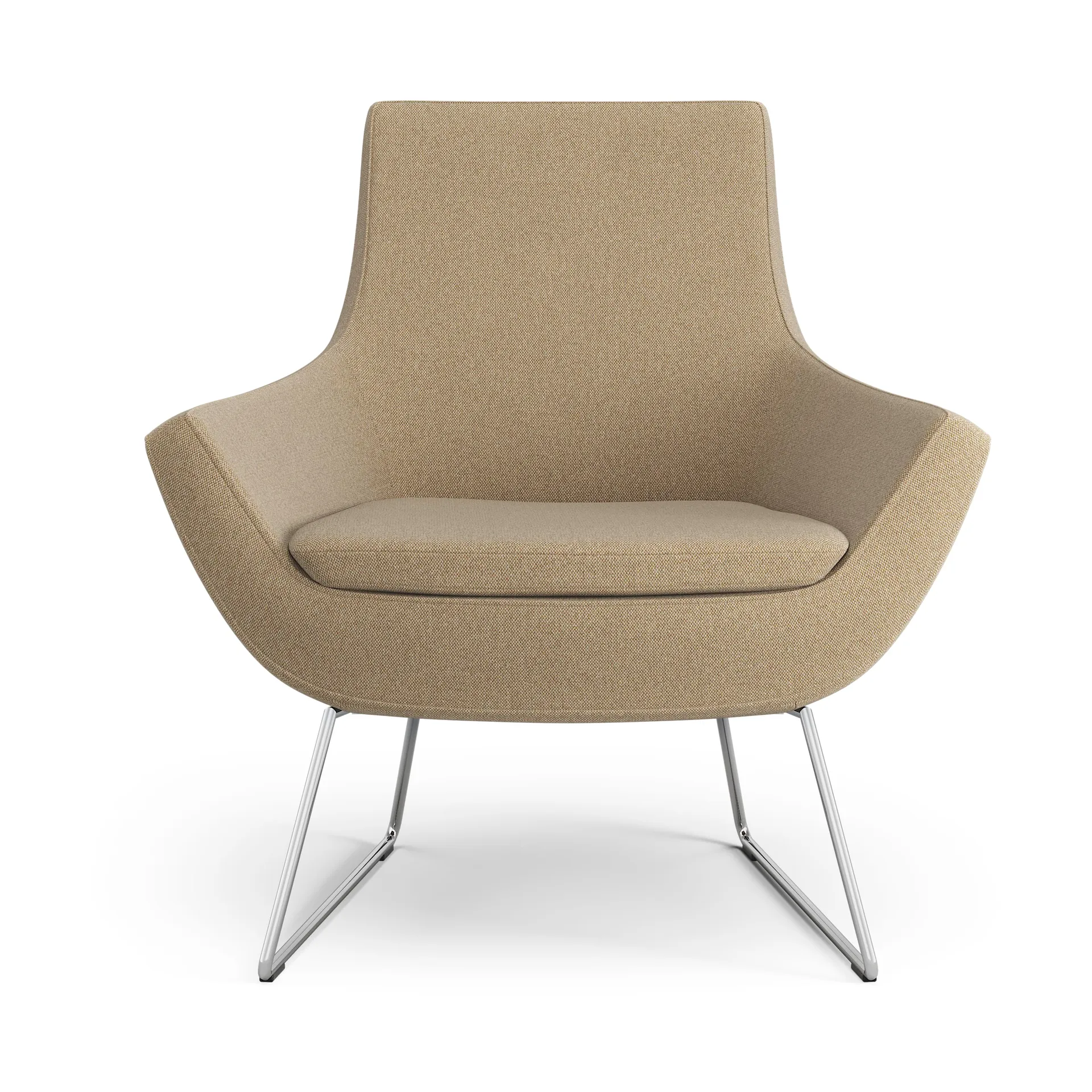 Happy fåtölj låg, MLF 12 Mordon-krom Swedese