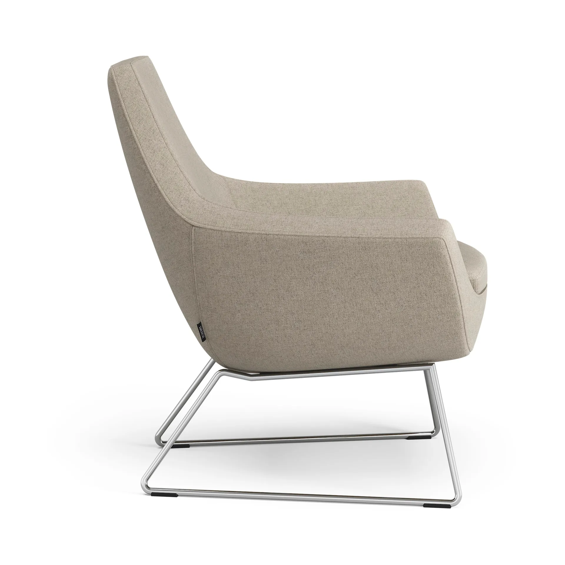 Happy fåtölj låg, MLF 20 Upminster-krom Swedese