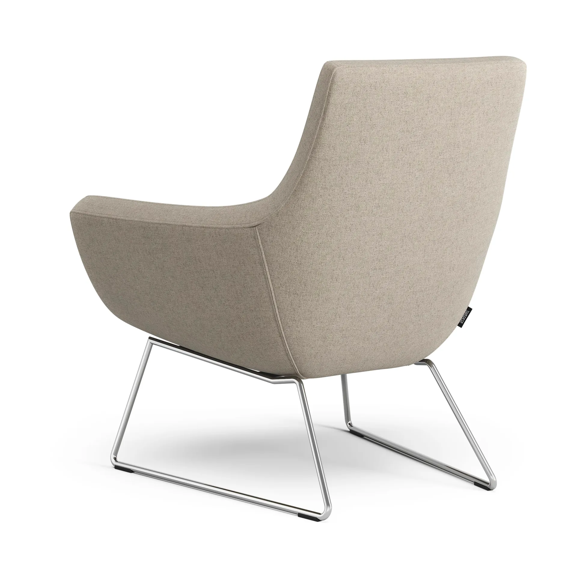 Happy fåtölj låg, MLF 20 Upminster-krom Swedese