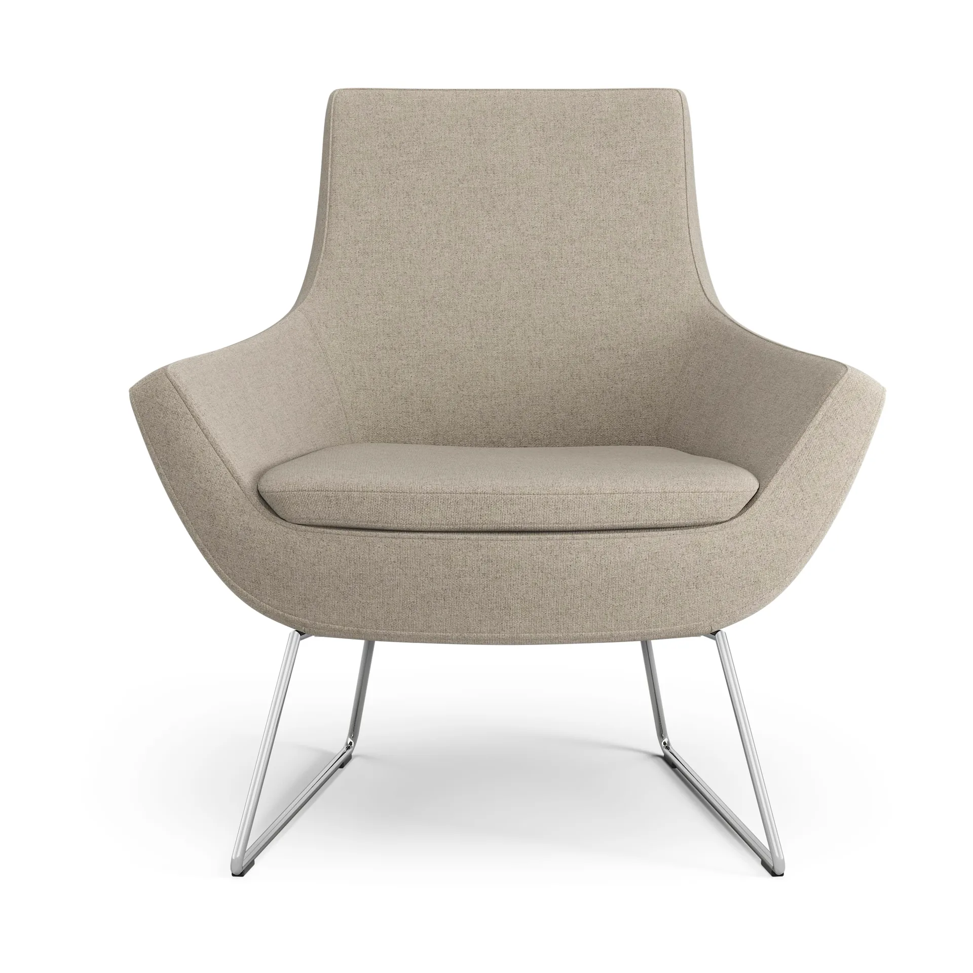 Happy fåtölj låg, MLF 20 Upminster-krom Swedese